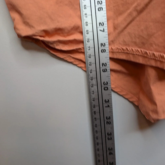 Cabela's Mens Orange Short Sleeve Button Down Fishing Shirt w/ Pockets XL Reg - Picture 5 of 11